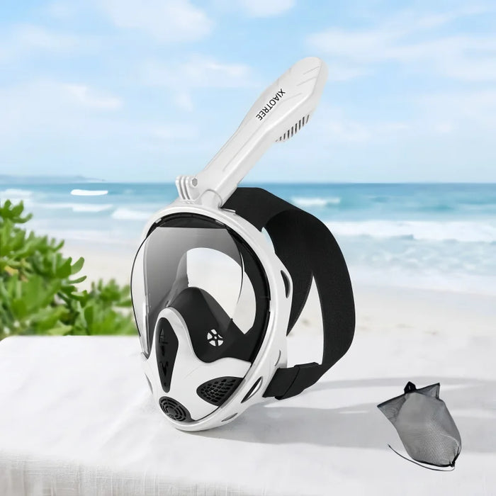 XIAOTREE New Underwater Diving Anti-Fog Full-Face Snorkeling Mask, Snorkel Breathing Mask, Safe and Waterproof