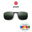 VIVIBEE Lunettes de soleil à clip unisexe pour homme polarisées, pour femme, pour la vision nocturne, la pêche, UV400, pour l l'extérieur