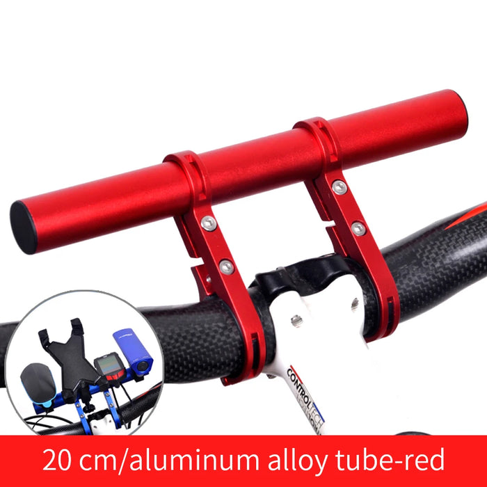 10/20/30cm Bicycle Handlebar Extended Bracket MTB Headlight Mount Extented Bar Road Mountain Bike Handlebar Extender Rack Parts