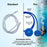 Dual-Tube Upgrade Underwater Breathing Valve Surface Air Tube for Snorkeling & Freediving Practice Soft Mouthpiece