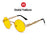VIVIBEE 2026 Trend Black Red Round Punk Sunglasses Women Hip Hop Sun Glasses Men Steampunk Goggle Luxury Rock Accessories