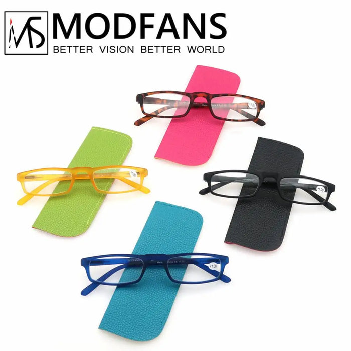 Reading Glasses Women Men Rectangular Ultralight Frame Small Readers Eyeglasses High Quality Spring Hinge with Diopter +1.0~+4.0