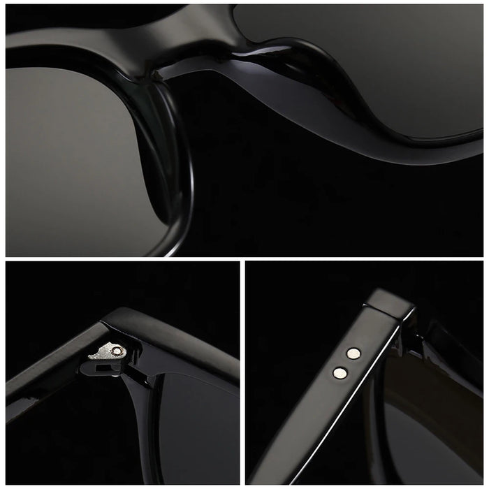 VIVIBEE Vintage Leopard Polarized Sunglasses Men Retro Small Square Women Sun Glaases 2026 UV400 High Quality Driving Shades
