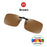 VIVIBEE Mens Fishing Clip On Sunglasses Mirror Blue Eyeglasses Polarized UV400 Women Square Night Vision Driving Sun Glasses