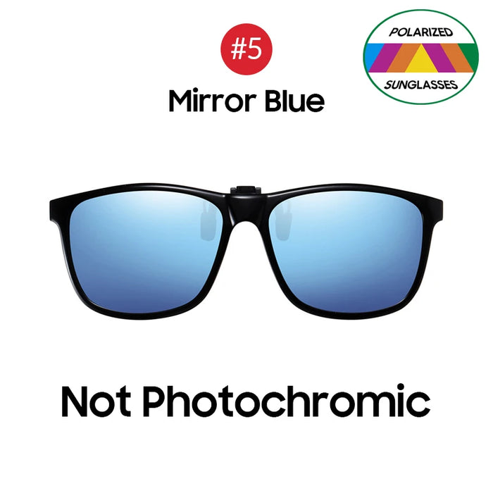 VIVIBEE 2026 Polarized Pilot Flip Up Clip on Sunglasses Men Photochromic Polarised Women Sun Glasses Color Change Night Driving