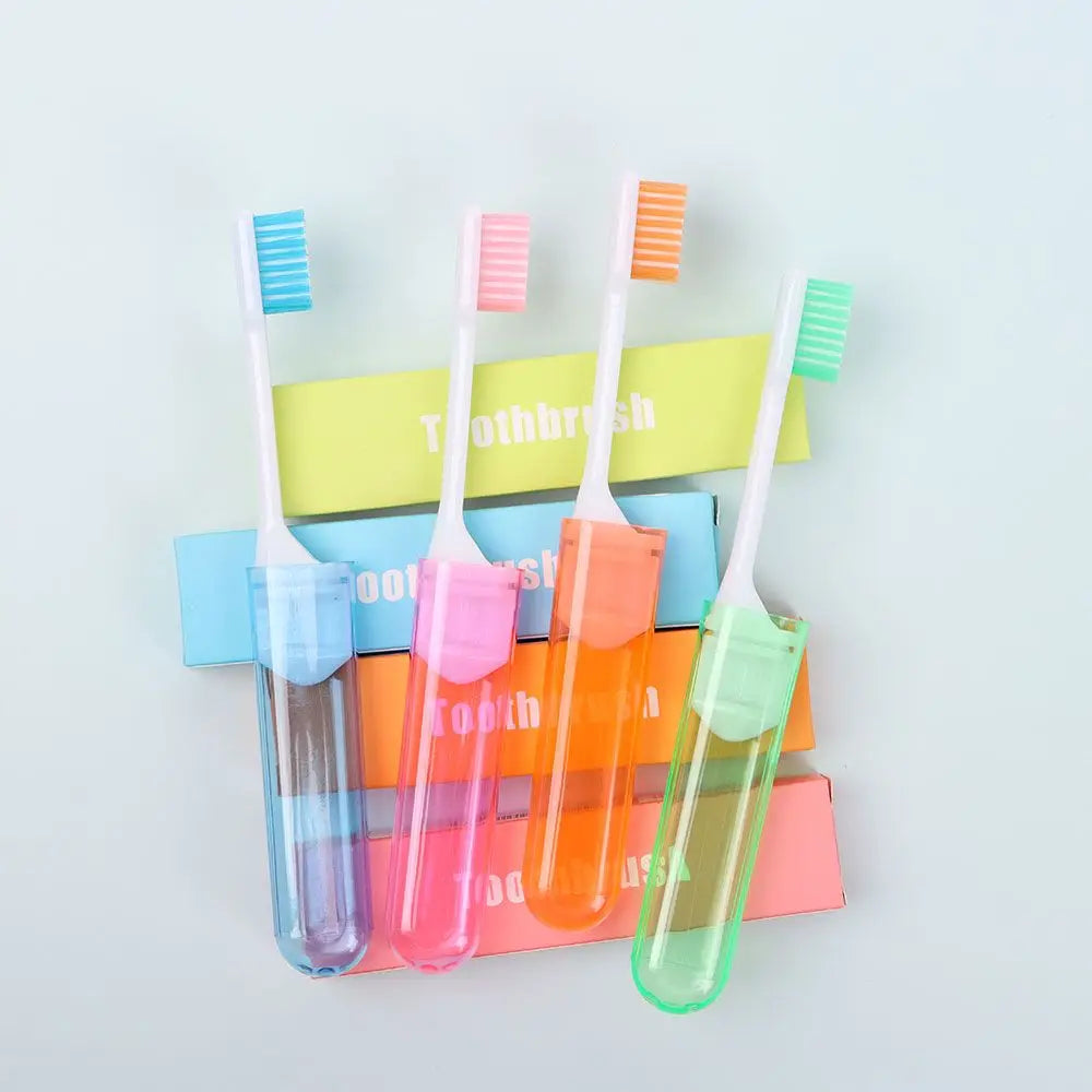 1 cepillo de dientes plegable de plástico blando para exteriores, cepillo de dientes útil para limpieza bucal, portátil para viajes de negocios y acampada