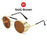 VIVIBEE Steampunk Sunglasses Men 2026 Trending Gothic Round Alloy Red Metal Punk Goggles Retro Party Sun Glasses