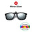 VIVIBEE Flip Up Clip on Sun Glasses for Men Driving Sunglasses Light Fishing Female Anti-UVA UVB Polarized Night Vision Lens