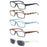 Gafas de Lectura para Hombre y Mujer, Diseño Cuadrado, Montura de Alta Calidad, Lentes de Lectura con Bisagra de Resorte, Gafas de Sol de Lectura +1.0~+4.0