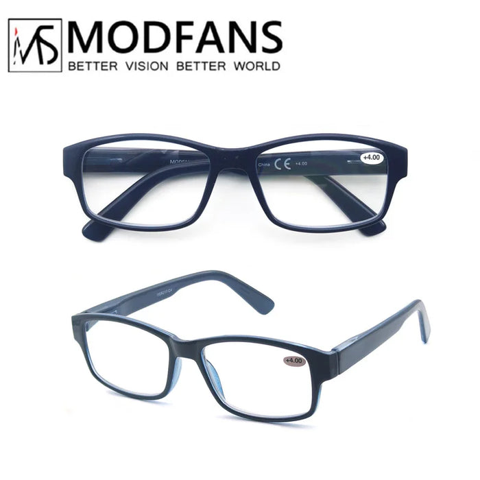 Large Reading Glasses Men Rectangle Oversize Frame Readers Eyeglasses Spring Hinge High Quality Comfortable Wear with Diopter