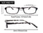 Women Men Reading Glasses Classic Small Rectangle Frame Spring Hinge Ulrta Comtable Wear Readers Eyeglass with Diopters