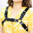Women Men Sexy Punk Chest Harness Adjustable Caged Metal Body Chain PU Leather Choker Statement Necklace Party Clubwear