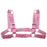 Women Men Sexy Punk Chest Harness Adjustable Caged Metal Body Chain PU Leather Choker Statement Necklace Party Clubwear
