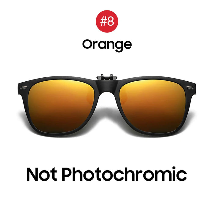 VIVIBEE Men Photochromic Polarized Lens Flip Up Clip on Sunglasses Women Driving Sun Glasses with Clips 2026 Trending Product