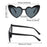 1PC Luxury Heart Shaped Sunglasses Big Frame Love Effect Sun Glasses Retro Women  lana del rey Eyewear UV400 Protection