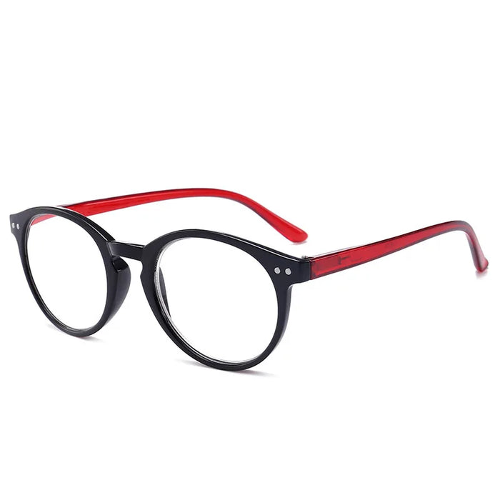 Reading Glasses Women Round Frame PC Reading Glasses for Men Spring Hinge