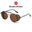 VIVIBEE Steampunk Sunglasses Men 2026 Trending Gothic Round Alloy Red Metal Punk Goggles Retro Party Sun Glasses