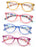 Reading Glasses Women Oval Colorful Frame Readers Hyperopia Presbyopia Vision Care Eyewear with Flexible Spring Hinge