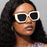 Vintage Square Sunglasses Women Men Wide Leg Big Frame Sun Glasses Black Green Shades UV400 Oculos Gafas De Sol Luxury Brand