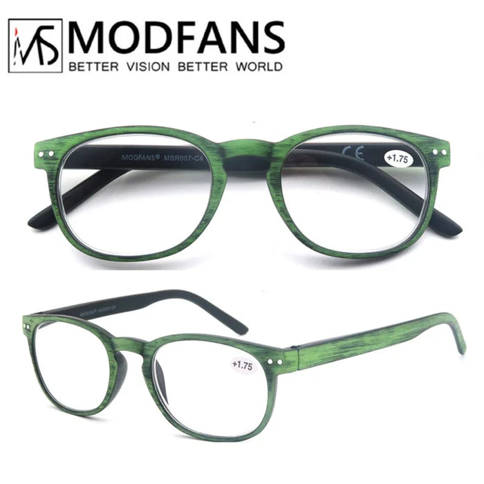 Reading Glasses for Men & Women, Wood-Looked Frame Readers Outdoor Sun Glasses Reading -  Lightweight Spring Hinge Eyegalsses