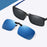 VIVIBEE Mens Fishing Clip On Sunglasses Mirror Blue Eyeglasses Polarized UV400 Women Square Night Vision Driving Sun Glasses