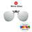 VIVIBEE Big Size Flip Up Clip on Sunglasses Polarized Gradient Grey Lens Oversized Driving UV400  Fishing Accessory