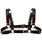 Women Men Sexy Punk Chest Harness Adjustable Caged Metal Body Chain PU Leather Choker Statement Necklace Party Clubwear