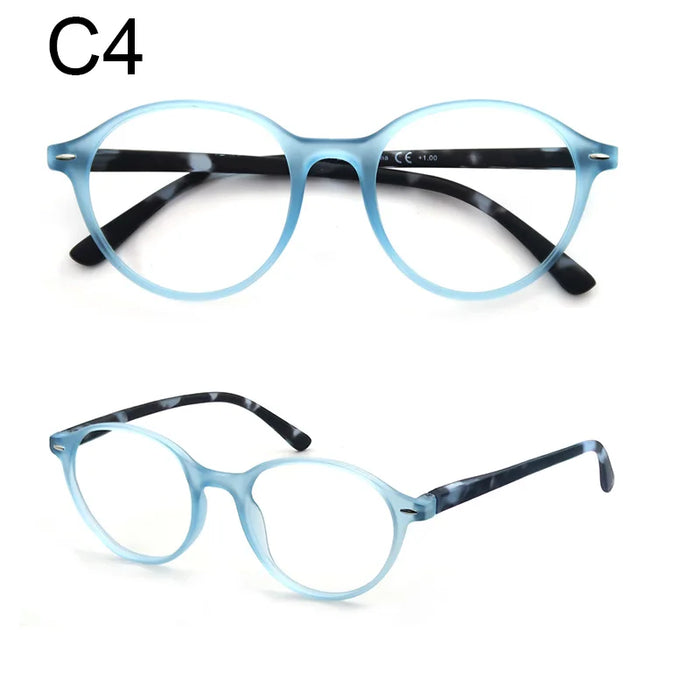 Reading Glasses for Women,Classic Colorful Readers Eyeglasses Ladies,Lightweight Flexible Spring Hinge,Round/Oval/Square Frame