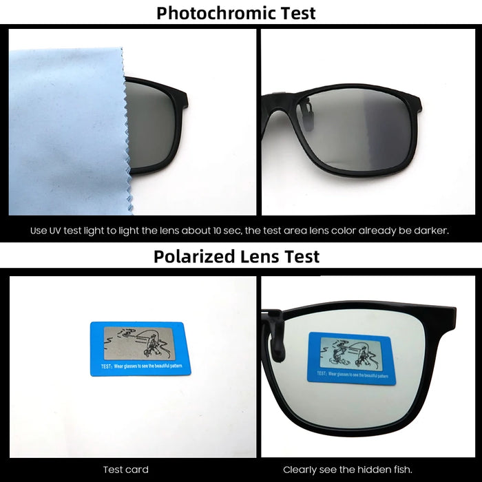 VIVIBEE 2026 Polarized Pilot Flip Up Clip on Sunglasses Men Photochromic Polarised Women Sun Glasses Color Change Night Driving