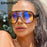 Gafas de sol con visera efecto espejo para mujer y hombre 2023, gafas grandes antiviento de una pieza, gafas de montura grande, deportivas, protección UV400