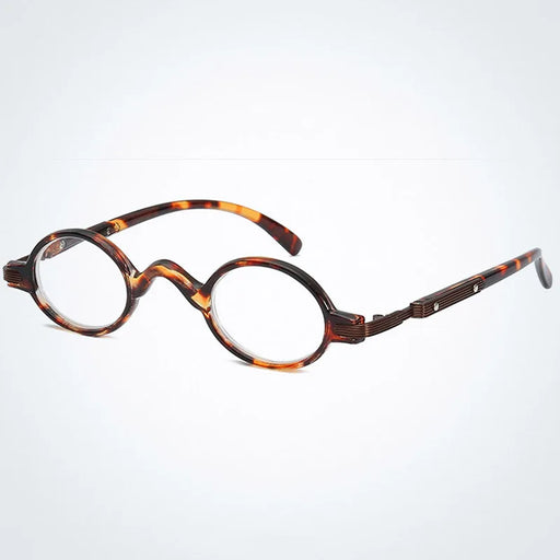 Small Round Reading Glasses for Men Women Metal with Plastic Conbination Frame Eyewear Stylish High Quality Readers +1.0 to +4