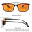 Lunettes d'ordinateur pour hommes SHINU avec verres anti-lumière bleue, monture TR90, verres bloquant la lumière bleue orange, protection anti-lumière bleue 2024