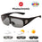 VIVIBEE Lunettes de soleil polarisées à clipser sur lunettes de vue, pour hommes, de conduite, protection UV400, photochromiques, pour la pêche, les activités de plein air, femmes