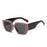 Vintage Square Sunglasses Women Men Wide Leg Big Frame Sun Glasses Black Green Shades UV400 Oculos Gafas De Sol Luxury Brand