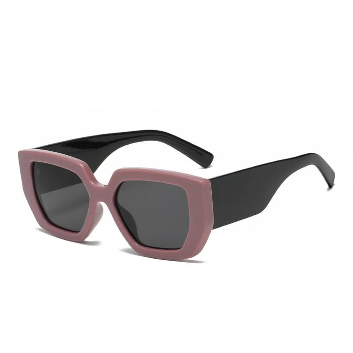 Vintage Square Sunglasses Women Men Wide Leg Big Frame Sun Glasses Black Green Shades UV400 Oculos Gafas De Sol Luxury Brand