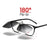 VIVIBEE Mens Metal Clip on Sunglasses Polarized Eyeglasses UV400 Women Square Night Vision Driving Sun Glasses