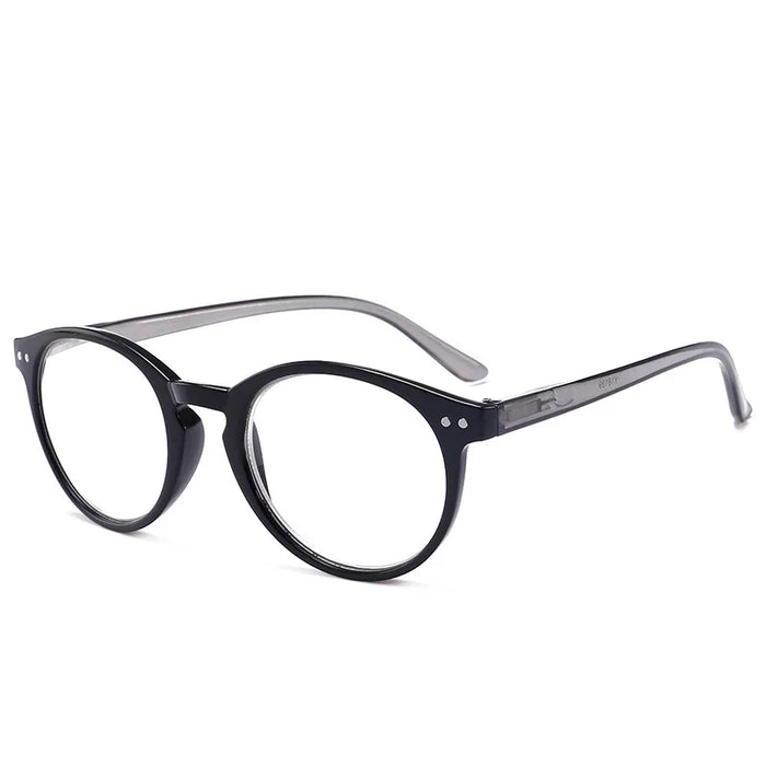 Reading Glasses Women Round Frame PC Reading Glasses for Men Spring Hinge