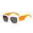 Vintage Square Sunglasses Women Men Wide Leg Big Frame Sun Glasses Black Green Shades UV400 Oculos Gafas De Sol Luxury Brand