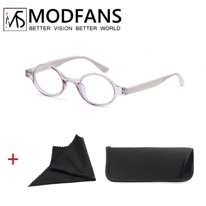 Women Round Classic Frame Presbyopic Glasses for Reading Men Reading Glasses Lightweight Spring Hinge with Diopter +1.0 to +4.0