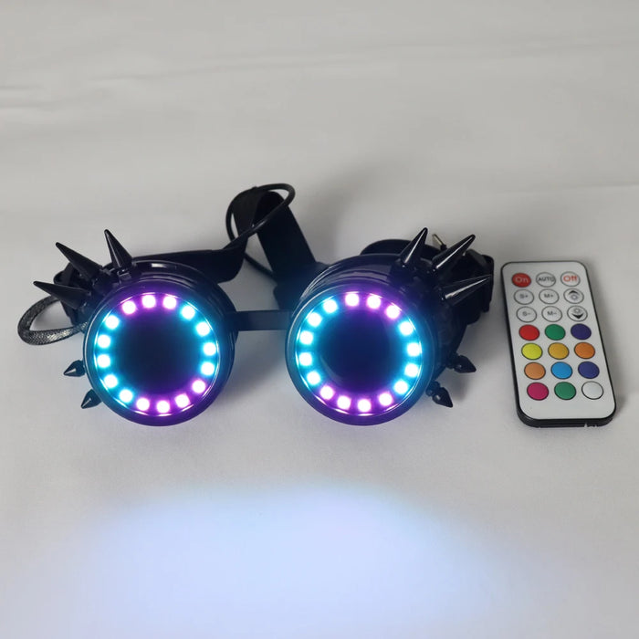 Gafas LED Pixel Pro con lentes caleidoscópicas, más de 350 modos, luces intensas, EDM, DJ, fiesta, disfraz, gafas de sol, Halloween