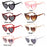 1PC Luxury Heart Shaped Sunglasses Big Frame Love Effect Sun Glasses Retro Women  lana del rey Eyewear UV400 Protection