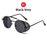 VIVIBEE Steampunk Sunglasses Men 2026 Trending Gothic Round Alloy Red Metal Punk Goggles Retro Party Sun Glasses