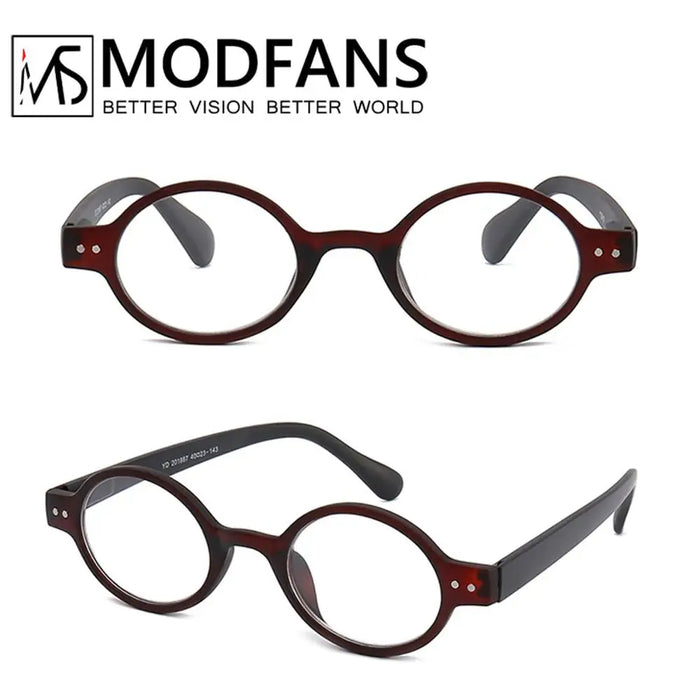 Classic Antique Reading Glasses Men Women Readers Eyeglasses Stylish Round Frame Spring Hinge Presbyopic Magnification Amplifier