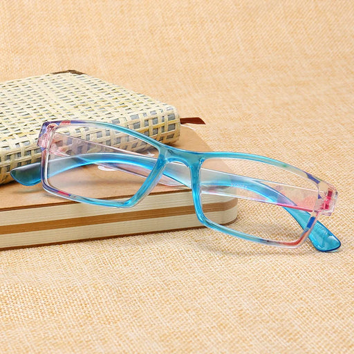 Women Eyeglasses Reading Glasses Classic Square Full Frame Strong Hinge Lightweight Wear Readers with Diopter +1.0+2.0+3.0+4.0