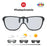 VIVIBEE 2026 Cool Flip Up Clip On Sunglasses Polarized TR90 Photochromic Driving Square Oversized UV400 Fishing Sun Glasses