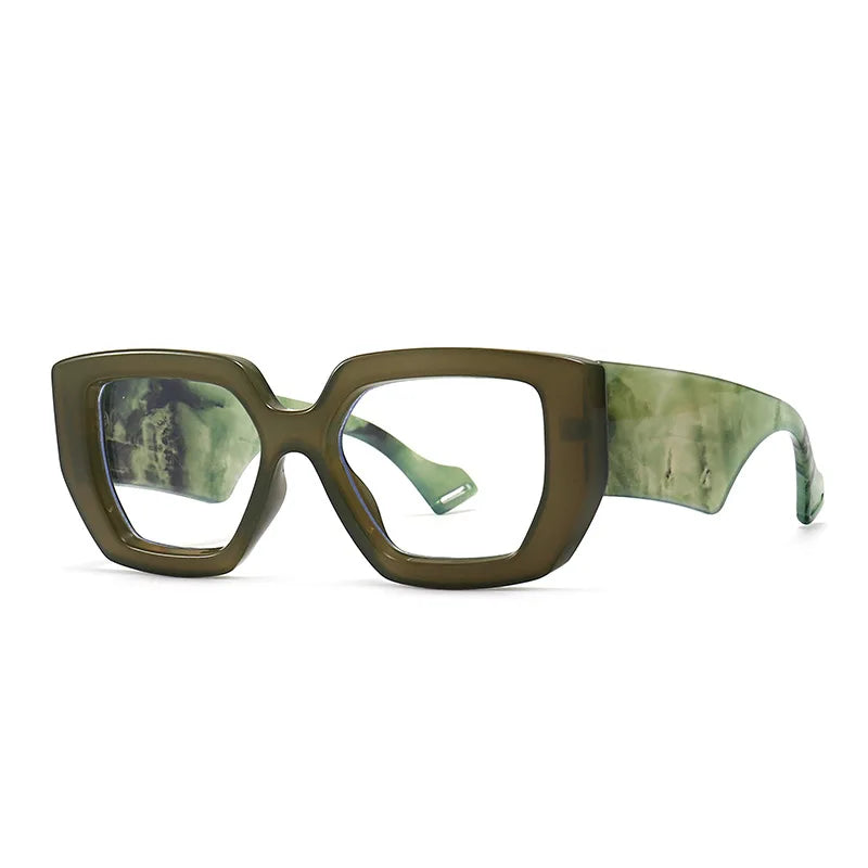 Montures de lunettes de femme bloquant la lumière bleue verres optiques verts transparents monture tendance lunettes de vue d'ordinateur