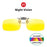VIVIBEE Lunettes de soleil à clipser bleues effet miroir pour homme, à verres carrés polarisés, en métal, pour la pêche, la conduite de nuit, anti-UV400, pour femme