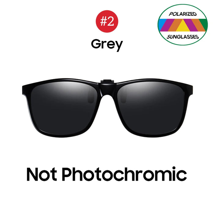 VIVIBEE 2026 Polarized Pilot Flip Up Clip on Sunglasses Men Photochromic Polarised Women Sun Glasses Color Change Night Driving