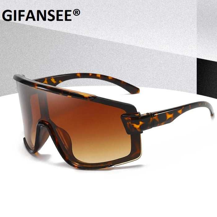 Máscara protectora con visera, gafas de sol para mujer y hombre, gafas de sol grandes con montura de una pieza, gafas a prueba de viento, lentes deportivos UV400 Gafas