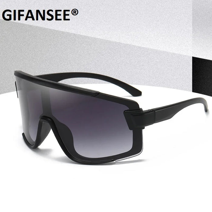 Máscara protectora con visera, gafas de sol para mujer y hombre, gafas de sol grandes con montura de una pieza, gafas a prueba de viento, lentes deportivos UV400 Gafas